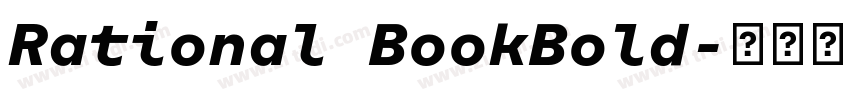 Rational BookBold字体转换